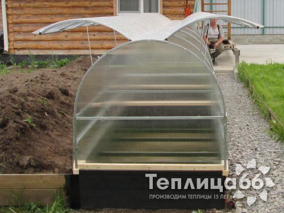 Парник Рада Бабочка под поликарбонат, ширина 1,3 метра